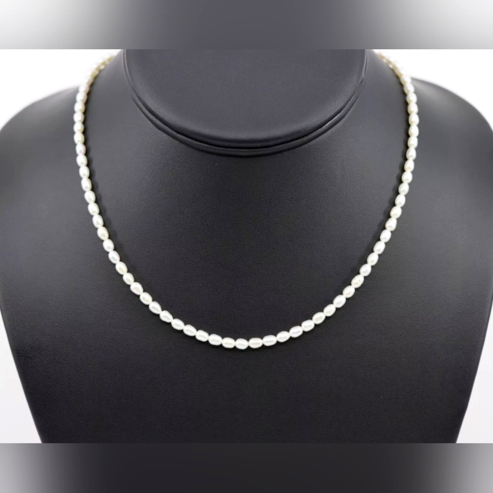 Nicky Butler Silver 18” Freshwater Cultured Rice Pearl Necklace NB Designer NWT - Picture 5 of 16